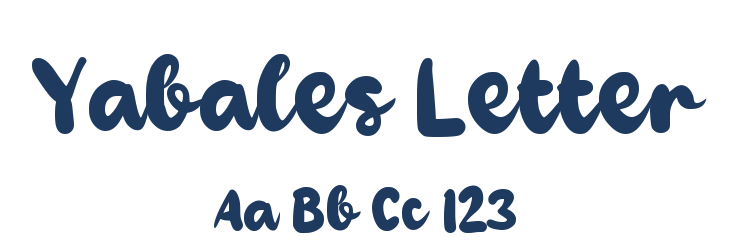 Yabales Letter Font Preview