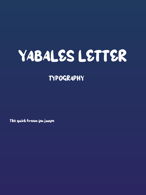 Yabales Letter Poster
