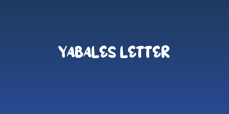 Yabales Letter Social Header