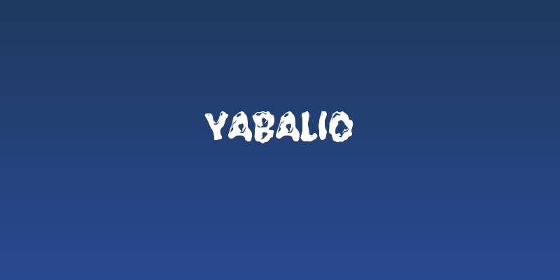 Yabalio Social Header