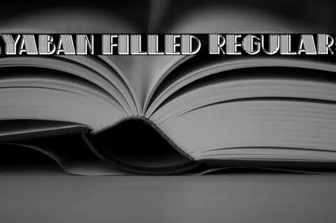 Yaban Filled Regular Font examples