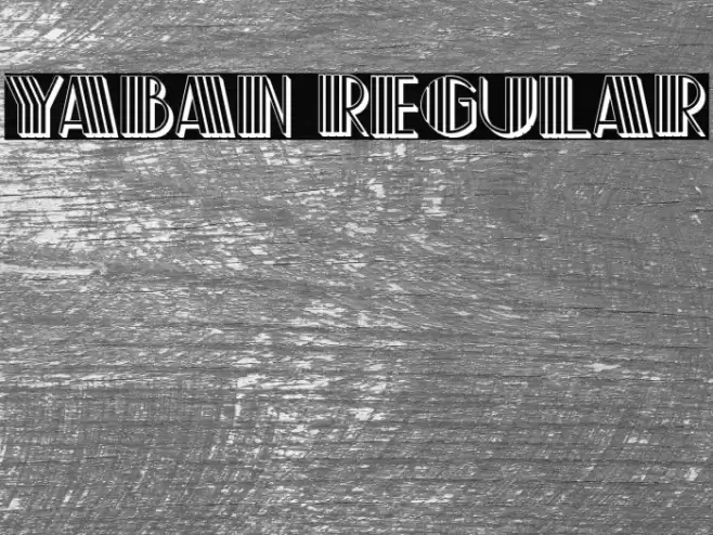 Yaban Regular Font examples