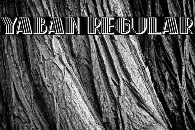 Yaban Regular Font examples