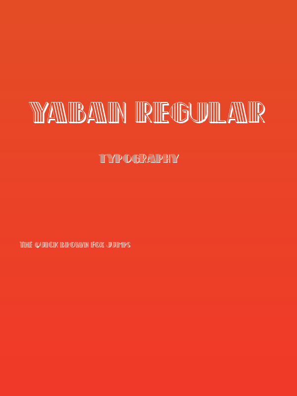 Yaban Regular Poster