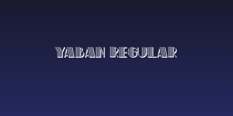 Yaban Regular Social Header