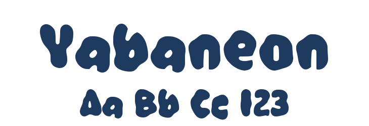 Yabaneon Font Preview