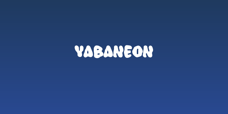 Yabaneon Social Header