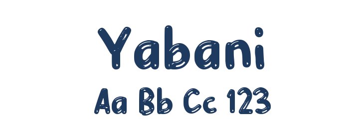 Yabani Font Preview