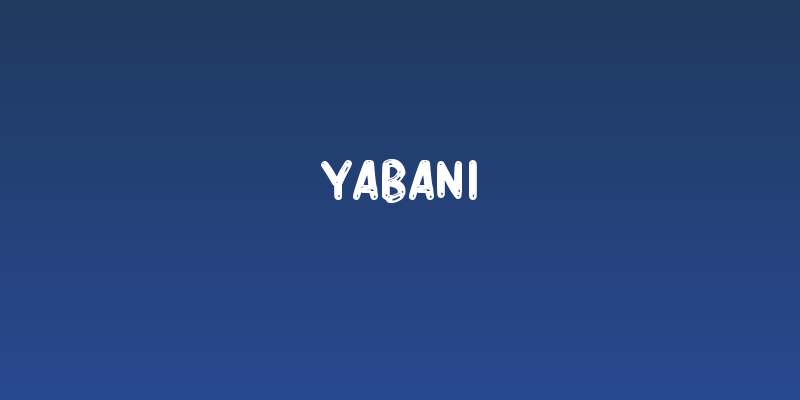 Yabani Social Header