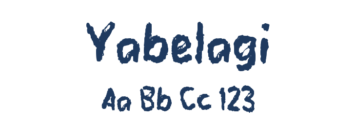Yabelagi Font Preview