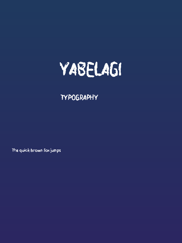 Yabelagi Poster