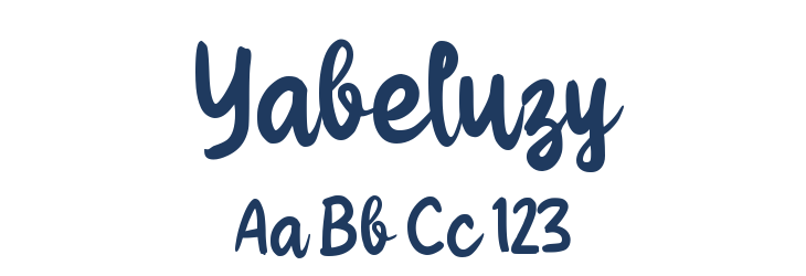 Yabeluzy Font Preview