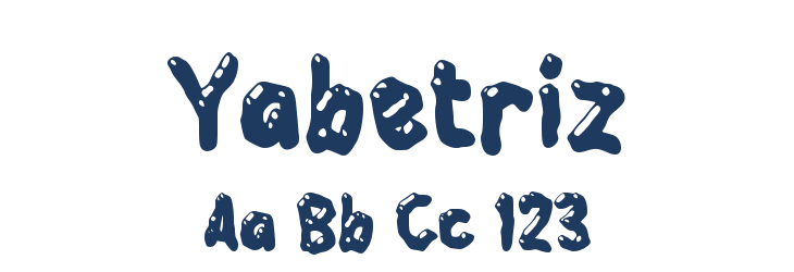 Yabetriz Font Preview