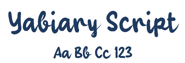 Yabiary Script Font Preview