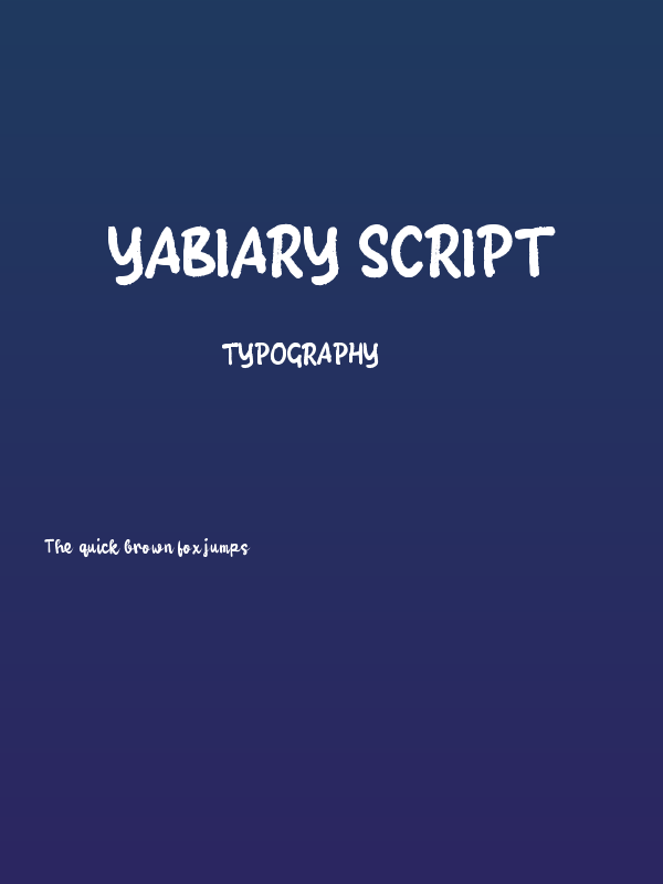 Yabiary Script Poster