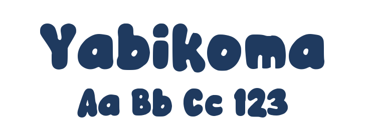 Yabikoma Font Preview