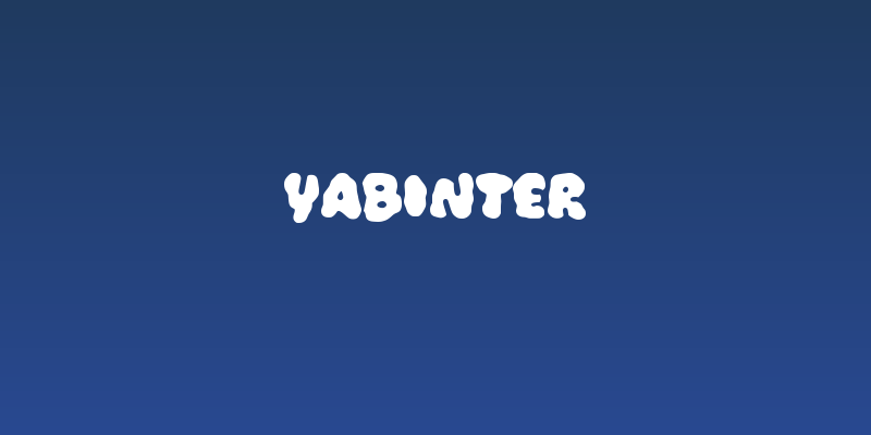 Yabinter Social Header