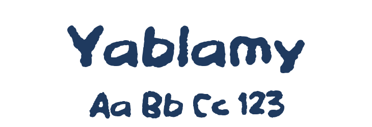 Yablamy Font Preview