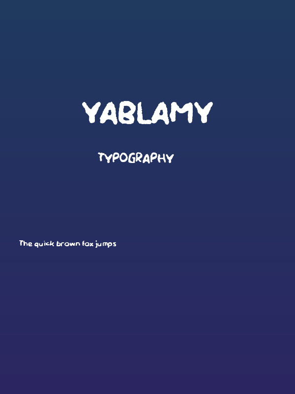 Yablamy Poster