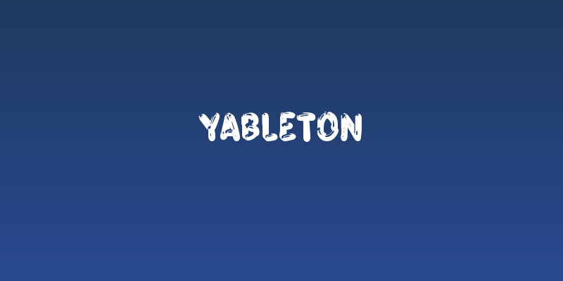 Yableton Social Header