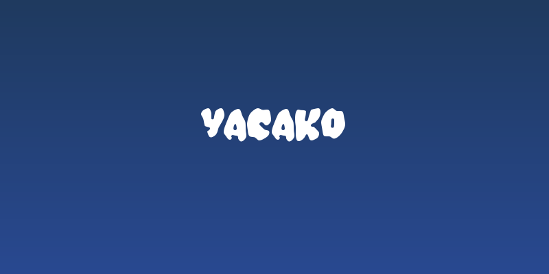 Yacako Social Header