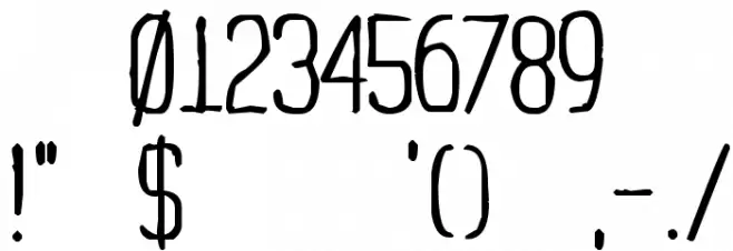 Yachting Type Font OTHER CHARS