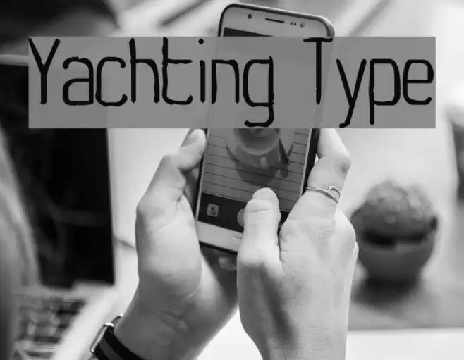 Yachting Type Font examples