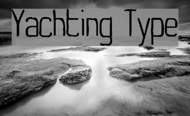 Yachting Type Font examples