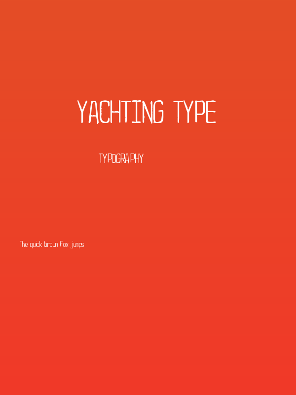 Yachting Type Poster