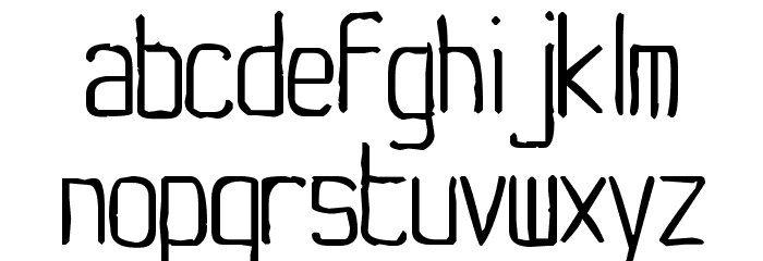Yachting Type Font LOWERCASE