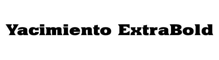 Yacimiento ExtraBold Font