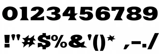 Yacimiento ExtraBold Font OTHER CHARS