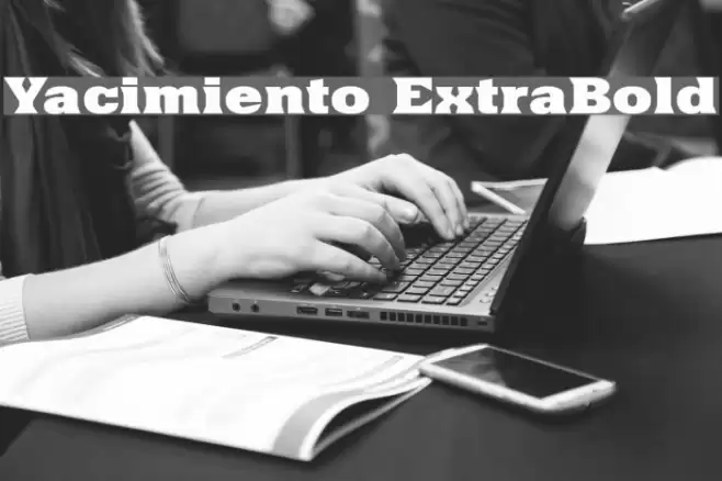Yacimiento ExtraBold Font examples