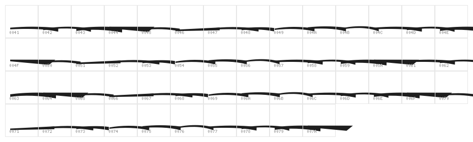 Yackien Swash Character Map