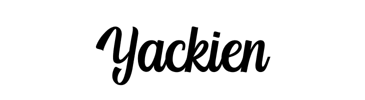 Yackien  Frei Schriftart Herunterladen