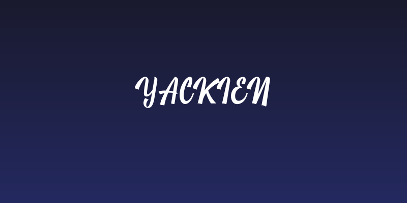 Yackien Social Header