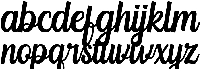 Yackien Font LOWERCASE
