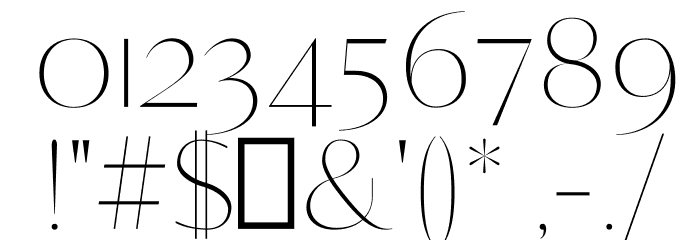 Yadon Regular Font OTHER CHARS