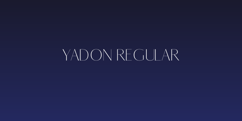 Yadon Regular Social Header