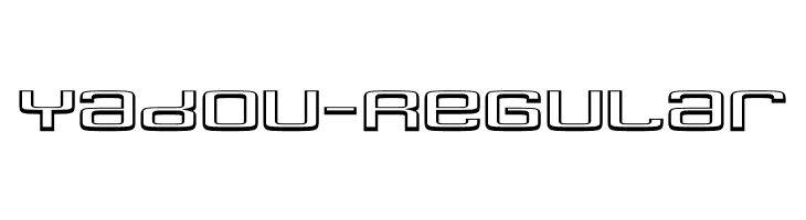Yadou-Regular  Frei Schriftart Herunterladen