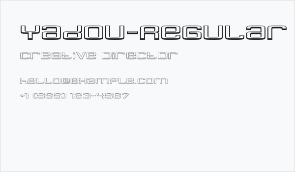 Yadou-Regular Business Card