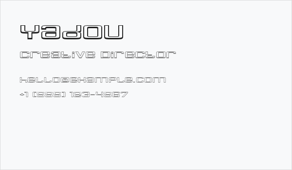 Yadou Business Card