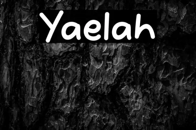 Yaelah Font examples