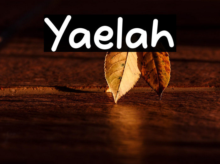 Yaelah Example 3