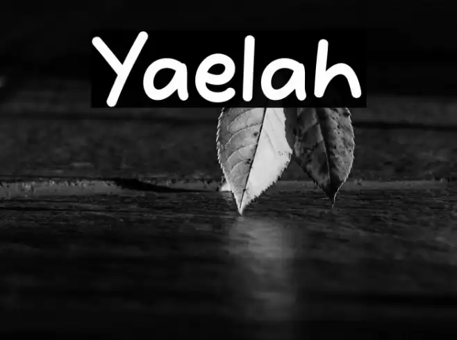 Yaelah Font examples