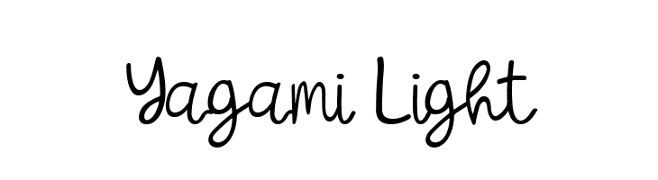 Yagami Light  フリーフォントのダウンロード