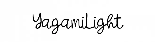 Yagami Light  Frei Schriftart Herunterladen