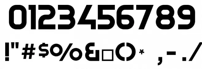 YagiUhfNo2 Font OTHER CHARS