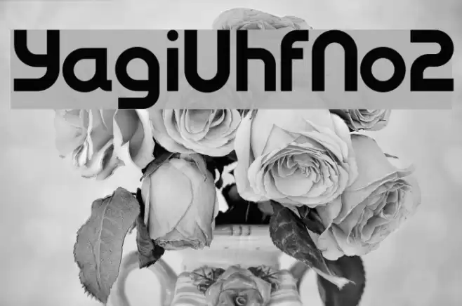 YagiUhfNo2 Font examples