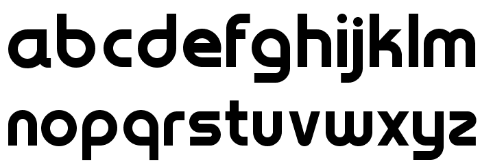 YagiUhfNo2 Font LOWERCASE
